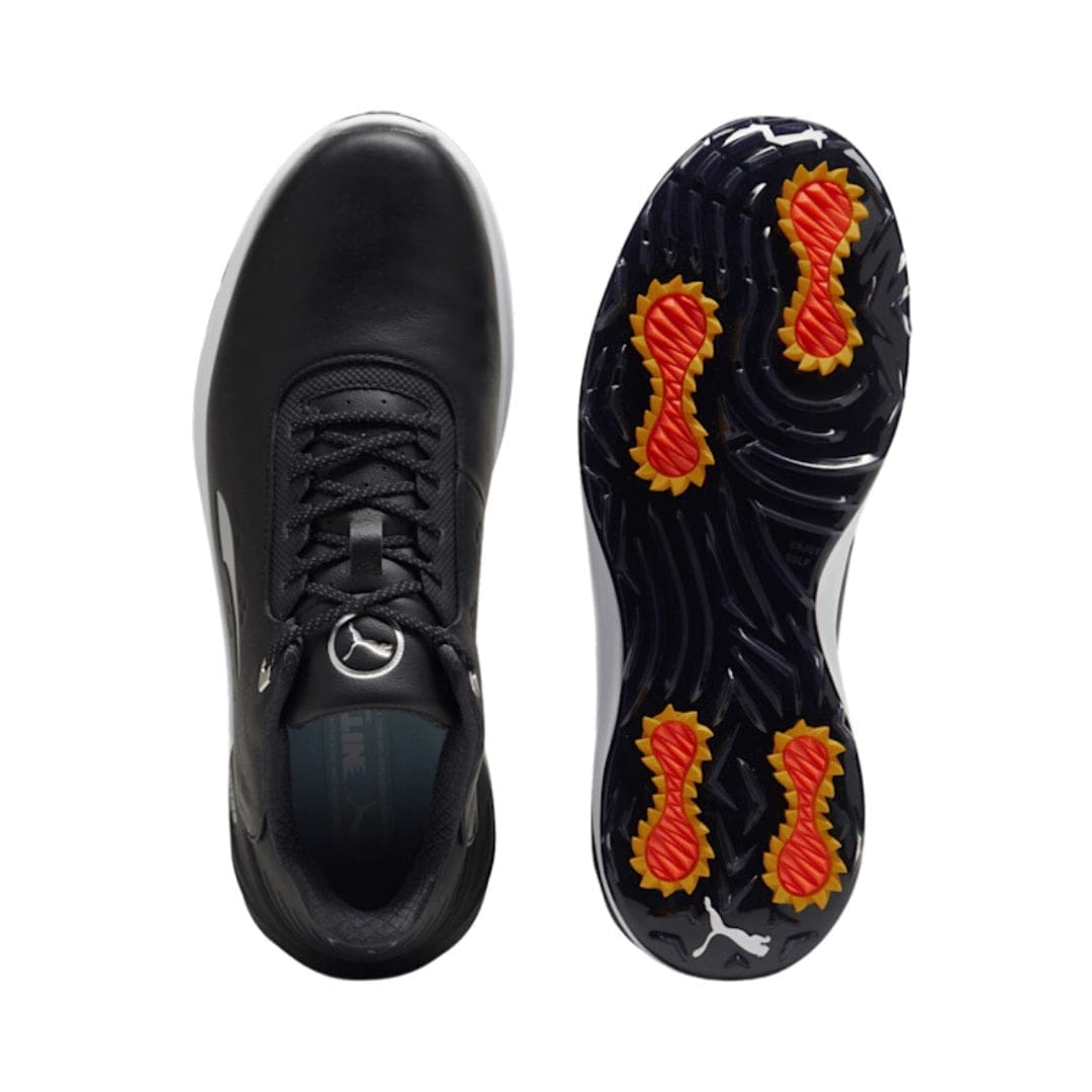 Puma Phantom Cat Nitro+ Spikeless Golf Shoes (Puma Black, Puma Silver & Yellow Sizzle)