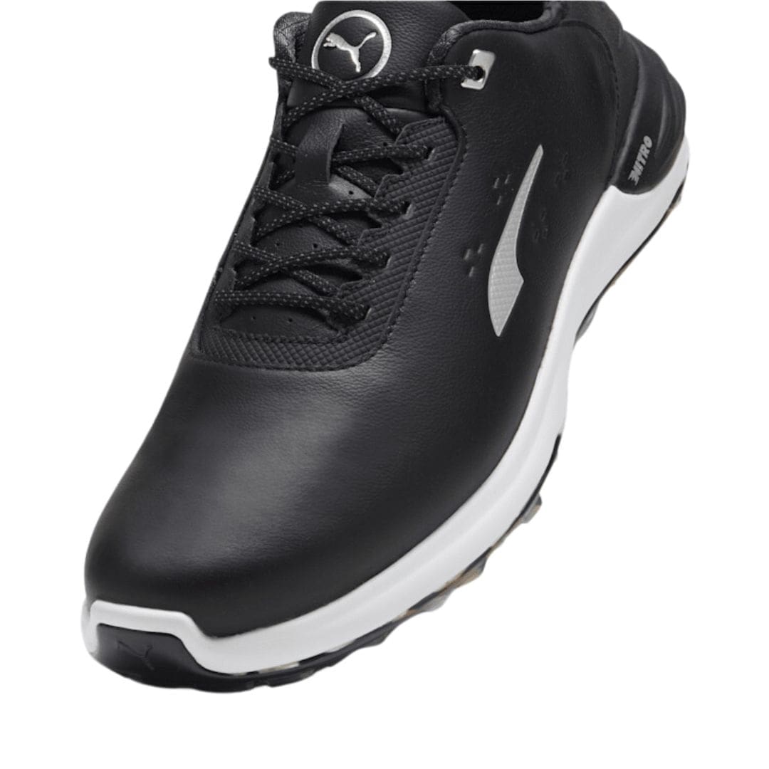 Puma Phantom Cat Nitro+ Spikeless Golf Shoes (Puma Black, Puma Silver & Yellow Sizzle)