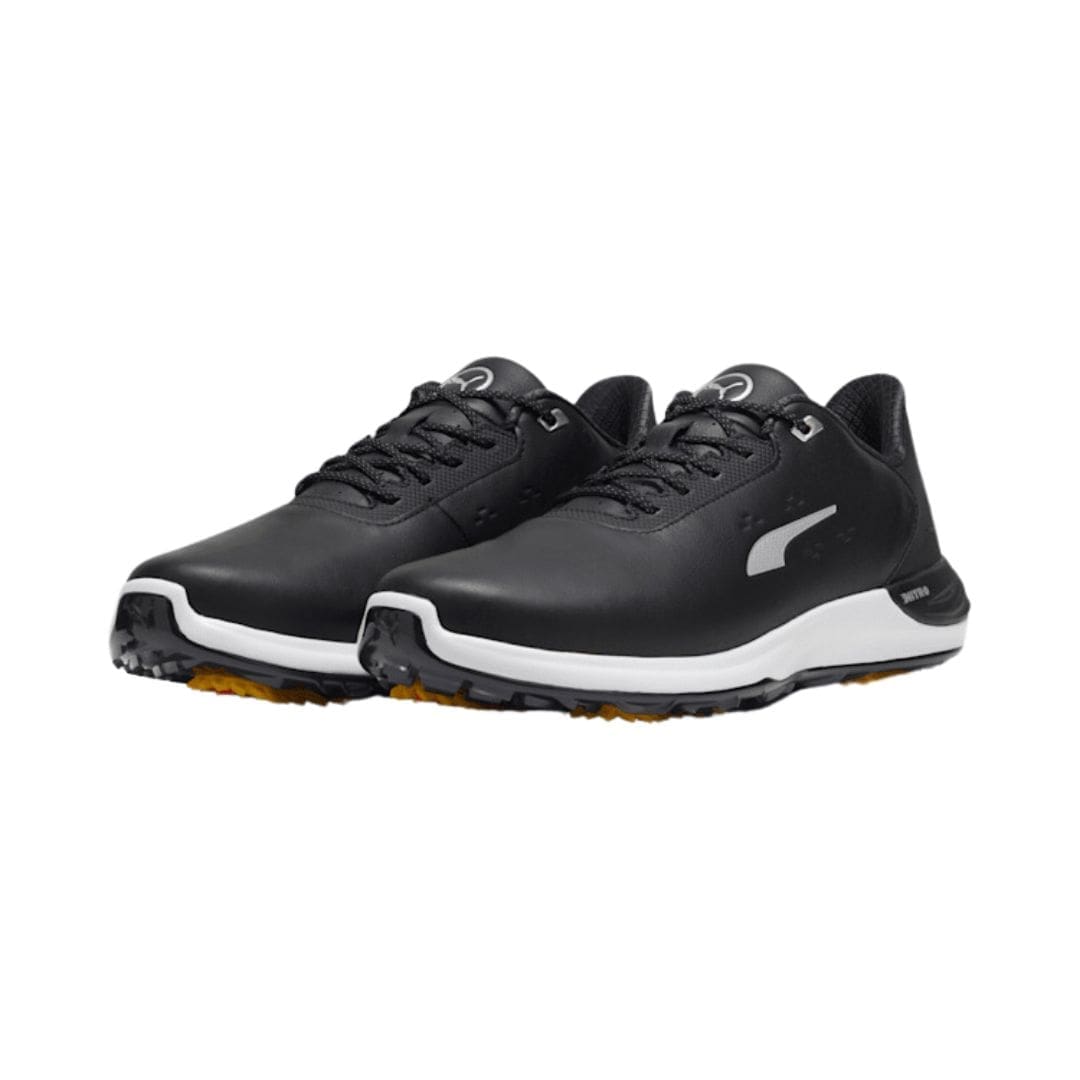 Puma Phantom Cat Nitro+ Spikeless Golf Shoes (Puma Black, Puma Silver & Yellow Sizzle)