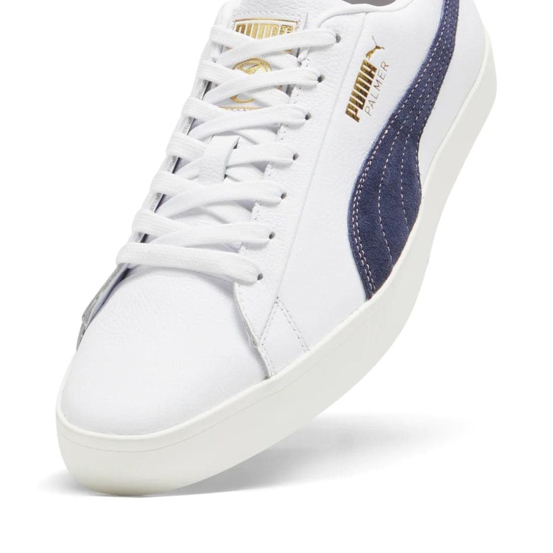 Puma x Arnold Palmer Fusion Classic Spikeless Golf Shoes (Puma White & Deep Navy)