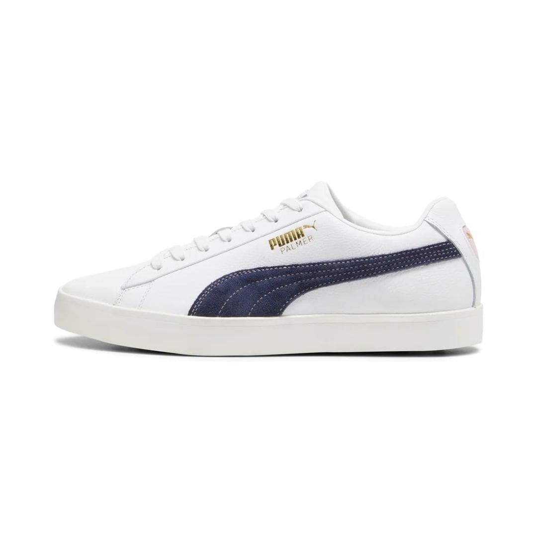 Puma x Arnold Palmer Fusion Classic Spikeless Golf Shoes (Puma White & Deep Navy)