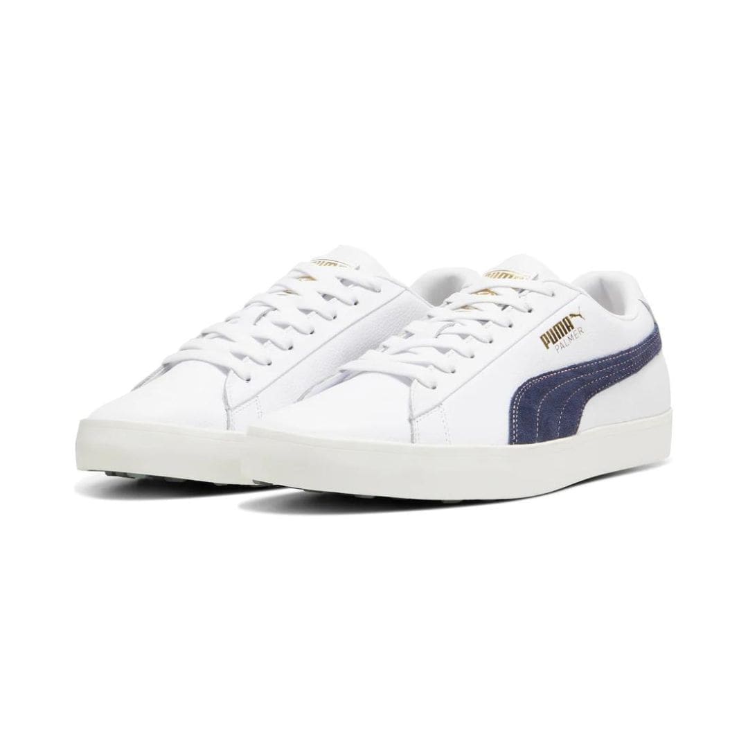 Puma x Arnold Palmer Fusion Classic Spikeless Golf Shoes (Puma White & Deep Navy)