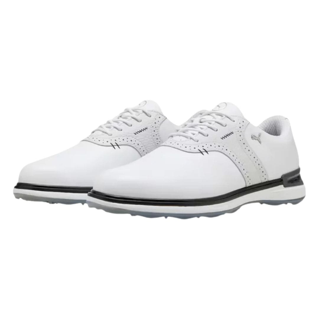 Puma Avant Spikeless Golf Shoes (White, Feather Grey & Black)