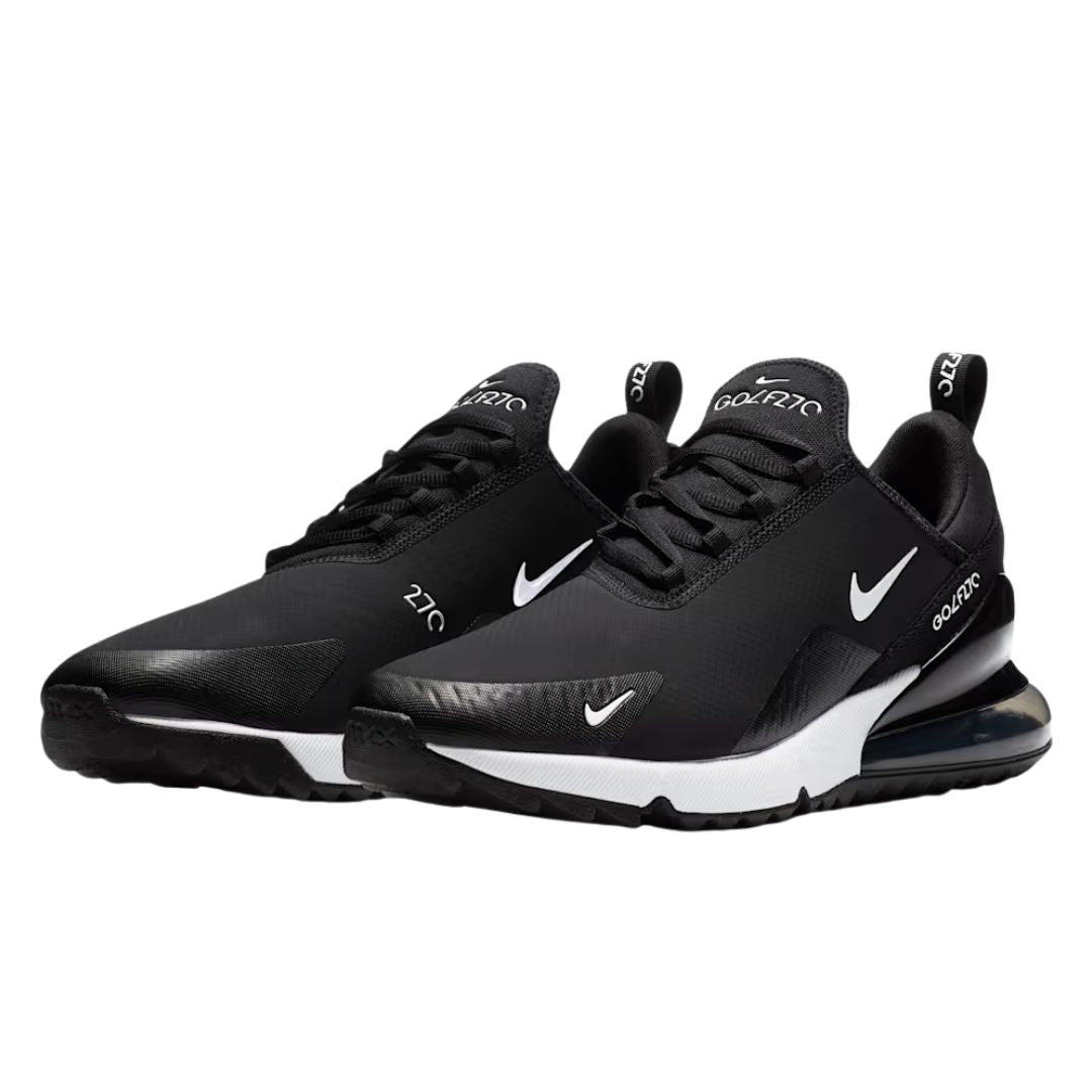 Nike Air Max 270 G Golf Shoe - Black, Hot Punch & White