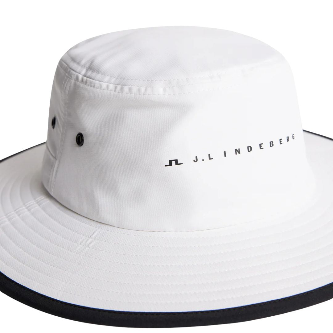 J Lindeberg Danny Bucket Hat - White