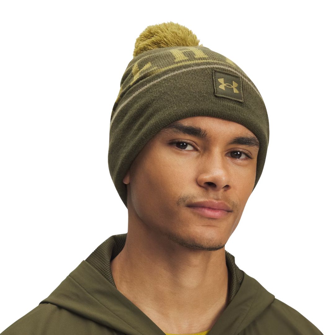 Under Armour Halftime Pom Beanie - Expedition & Canteen Green