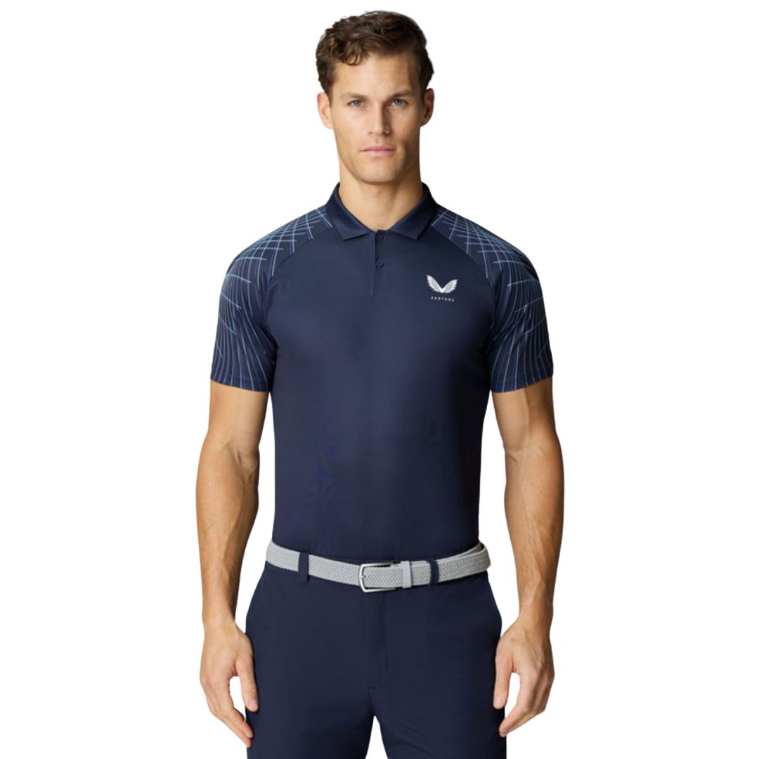 Castore Club Shoulder Graphic Golf Polo Shirt