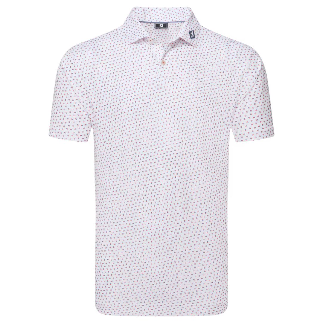 FootJoy Bounce Print Pique Golf Polo Shirt