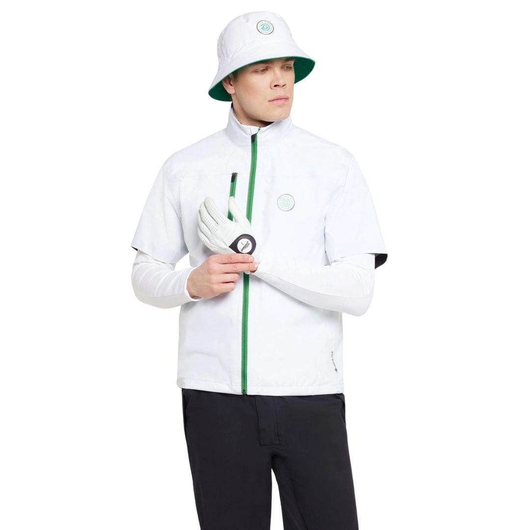 Galvin Green Abel Waterproof Short Sleeve Golf Jacket (White)