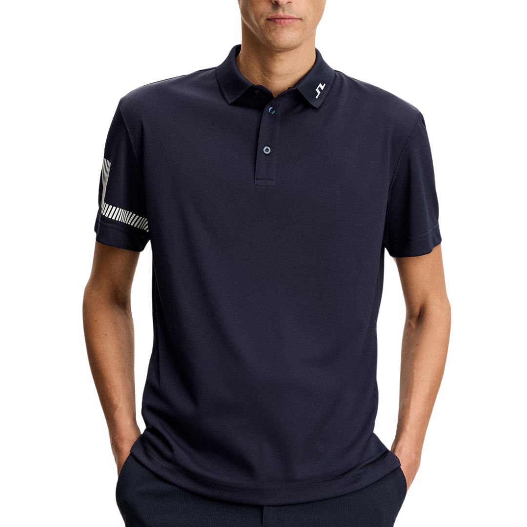 J Lindeberg Heath Polo Shirt - Navy