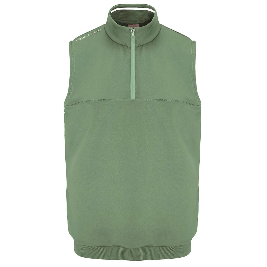 Oscar Jacobson Westland Sleeveless 1/4 Zip Golf Pullover