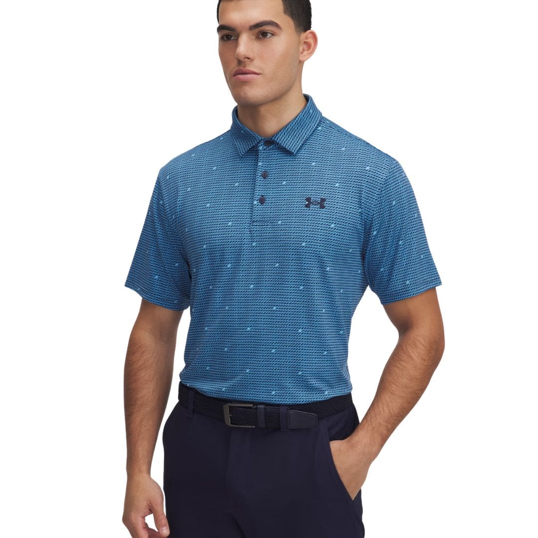 Under Armour Playoff 3.0 Printed Dashed Golf Polo