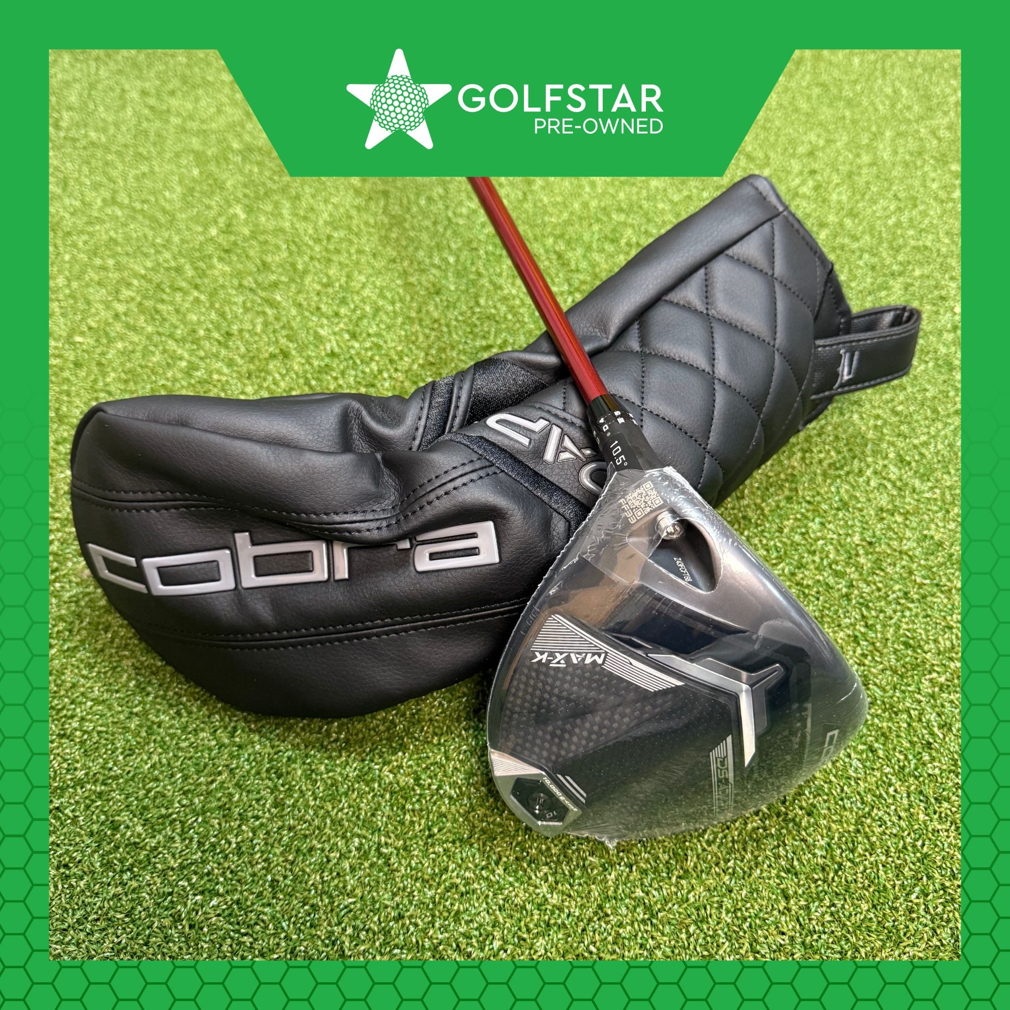 Cobra DS-ADAPT MAX-K 10.5° - Denali Blue 50g Soft-Regular (5.0) - Lamkin Crossline Grip - LEFT HANDED