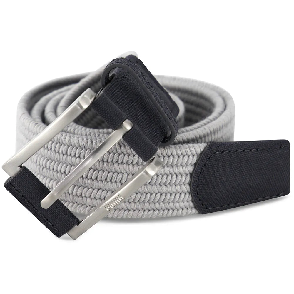 Puma Stretch Weave Belt - Platino Grey