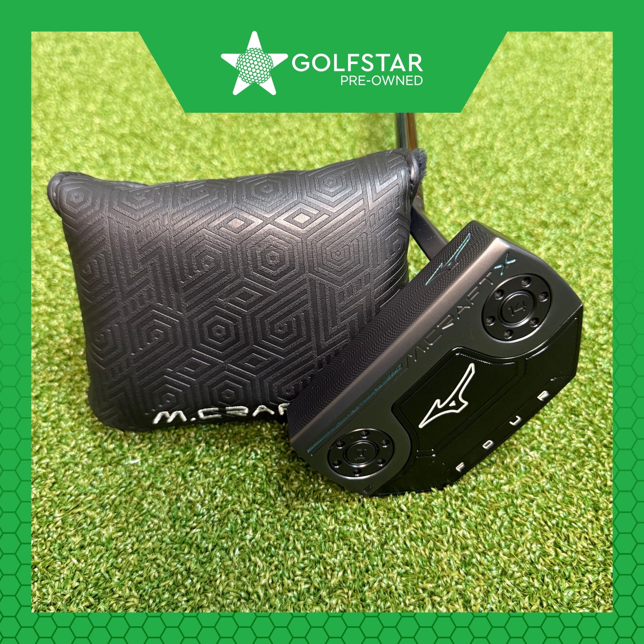 Mizuno M-Craft X 4 - 35 Inch - Slant Neck - Oversized Pistol Grip