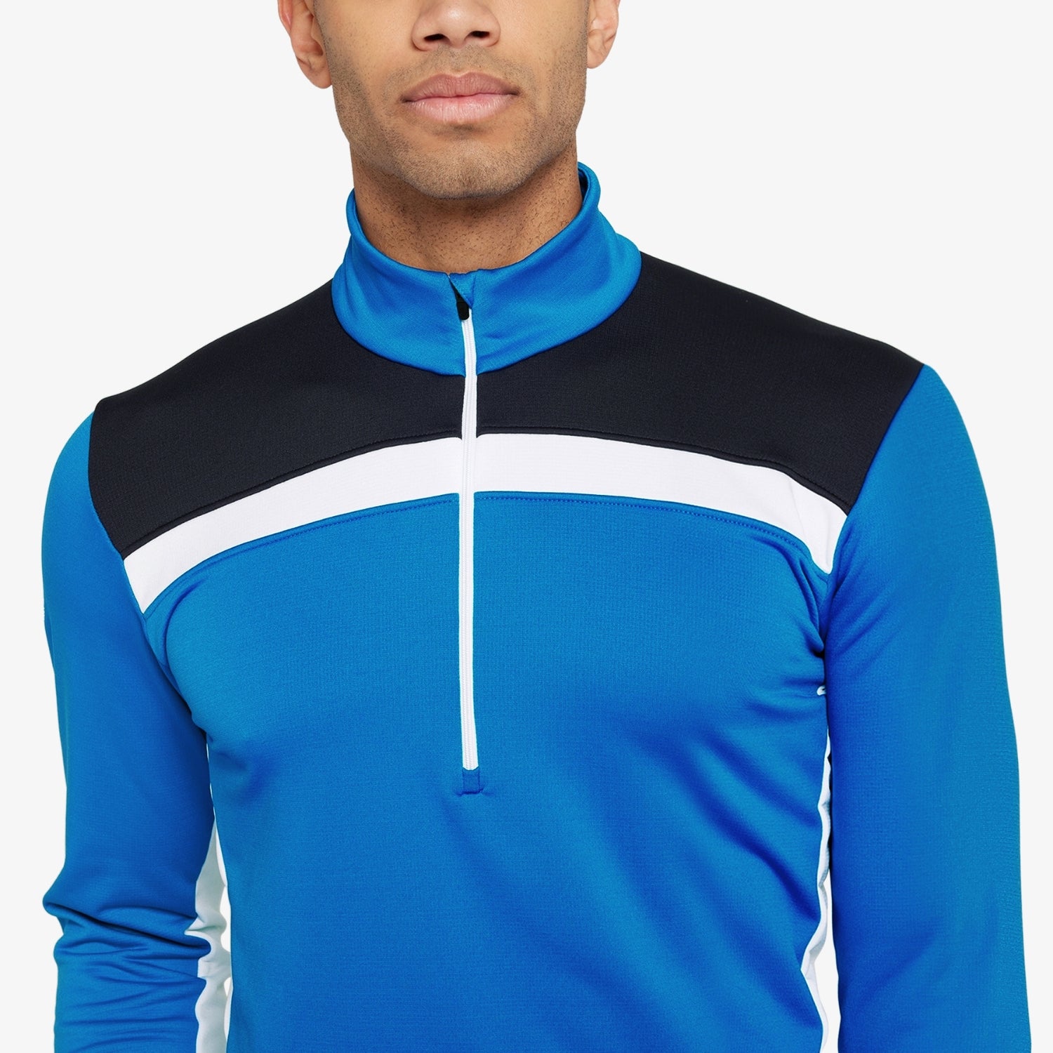 Galvin Green Dean Half-Zip Golf Pullover - Royal Blue & Black
