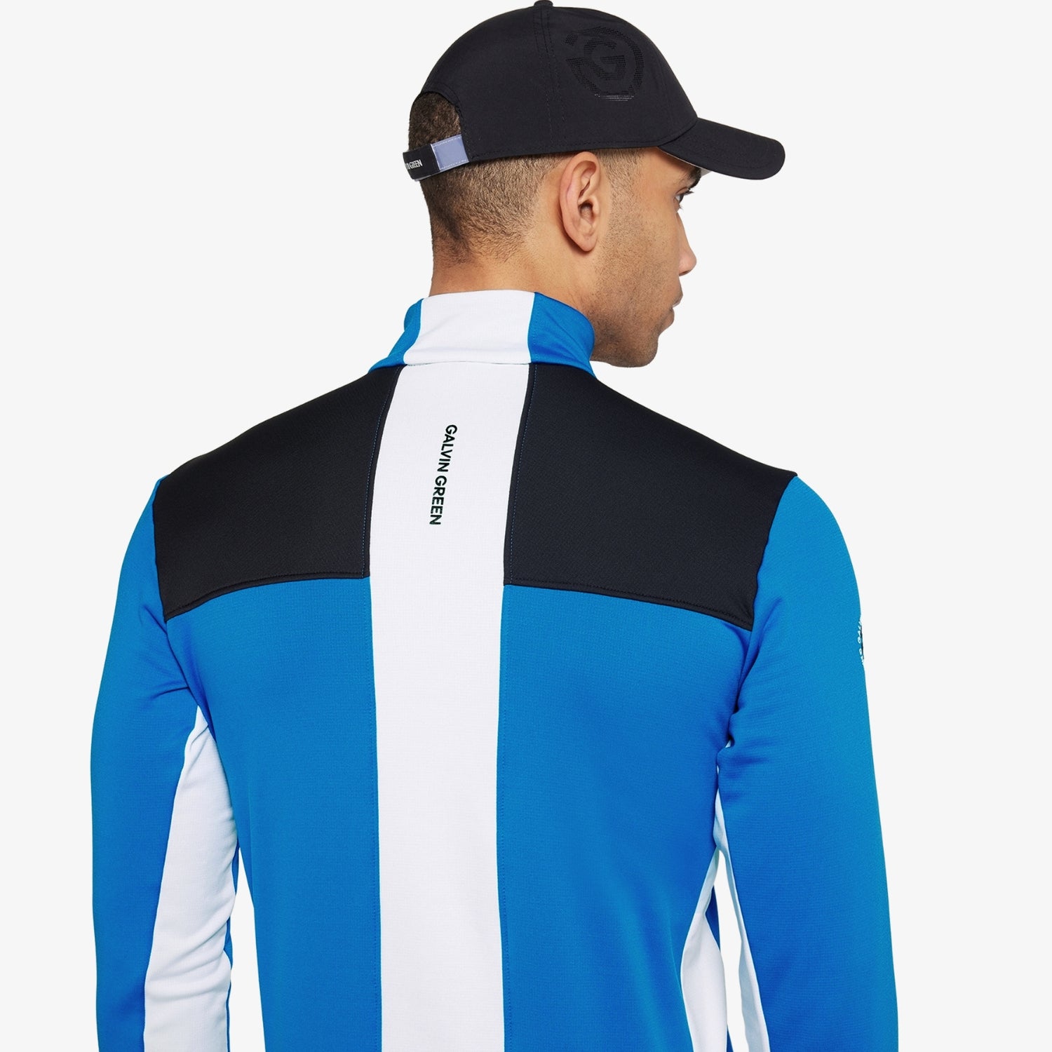 Galvin Green Dean Half-Zip Golf Pullover - Royal Blue & Black