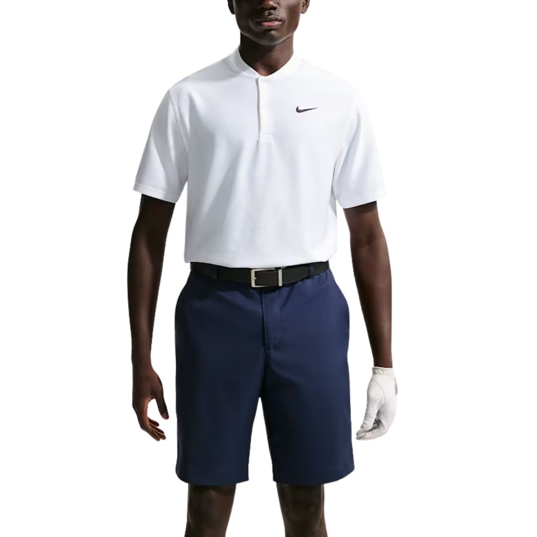 Nike Dri-FIT Velocity Golf Polo Shirt - White & Black