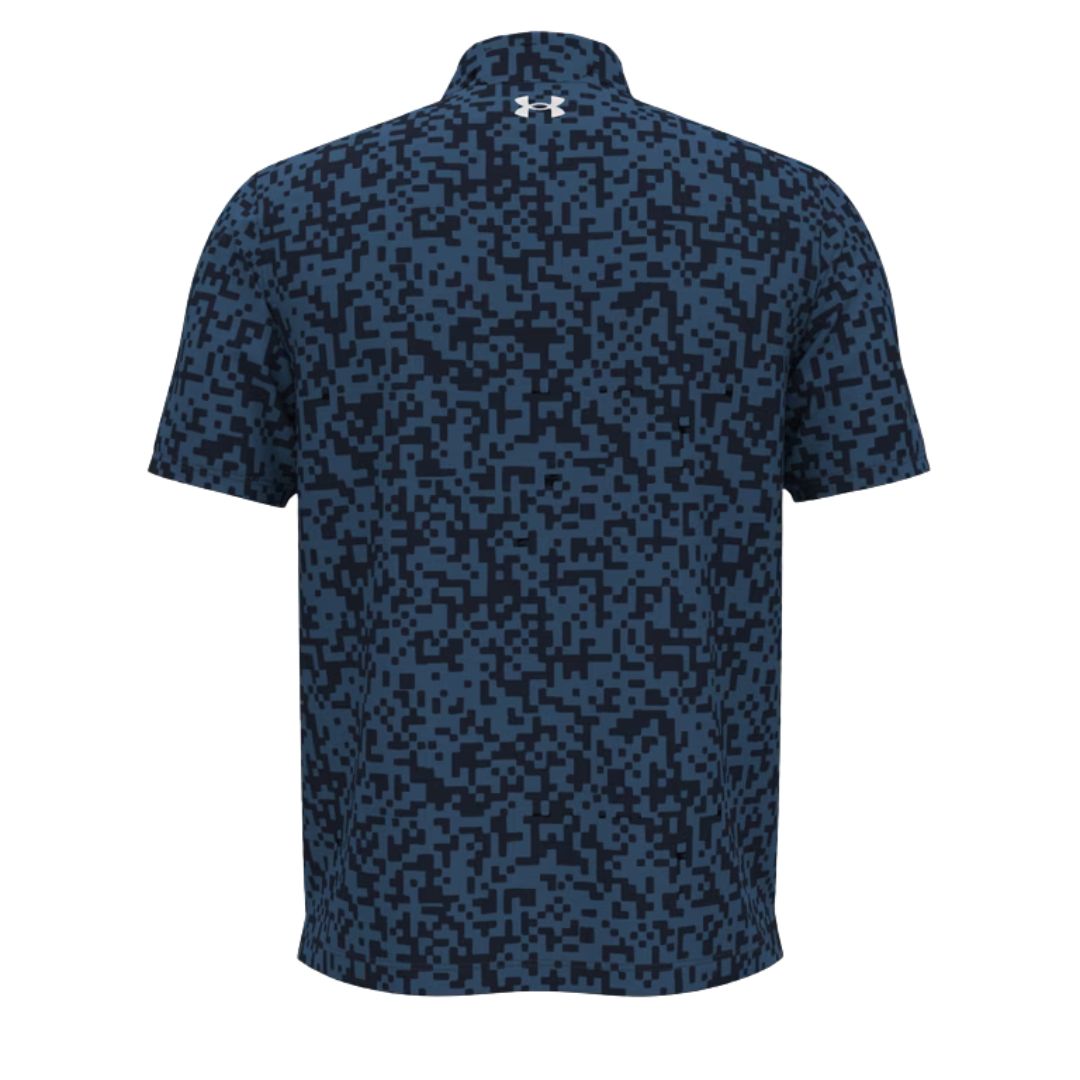 Under Armour Tee To Green Digital Camo Print Golf Polo Shirt
