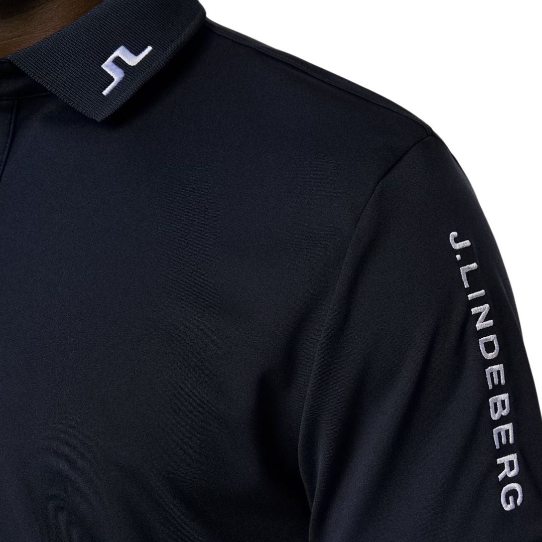 J Lindeberg Tour Tech Golf Polo Shirt - Navy