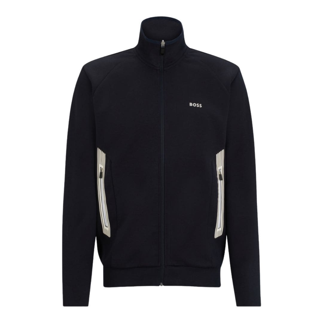 Hugo Boss Skaz Full-Zip Sweater (Dark Blue)