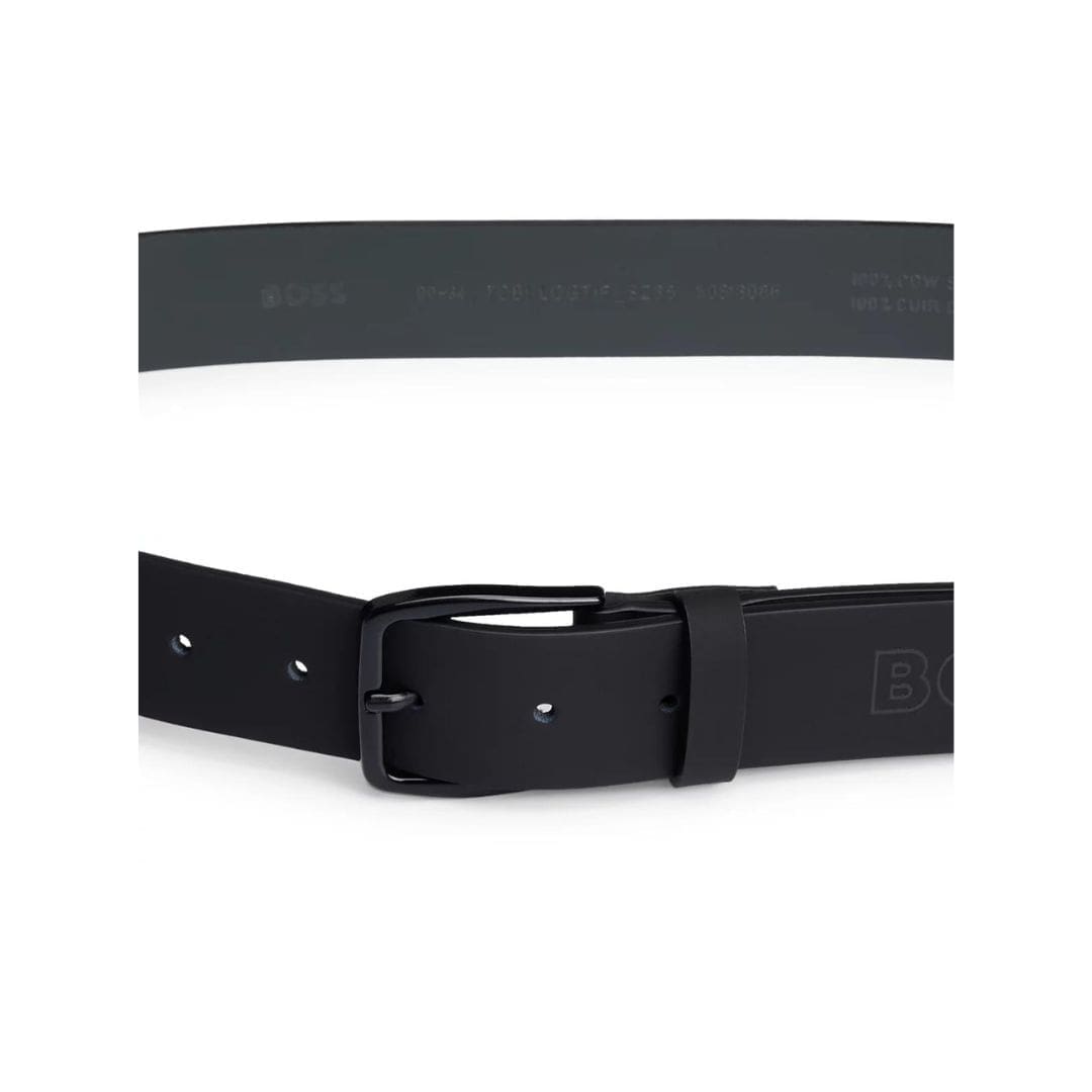 Hugo Boss Tobi-LogTip Belt (Black)