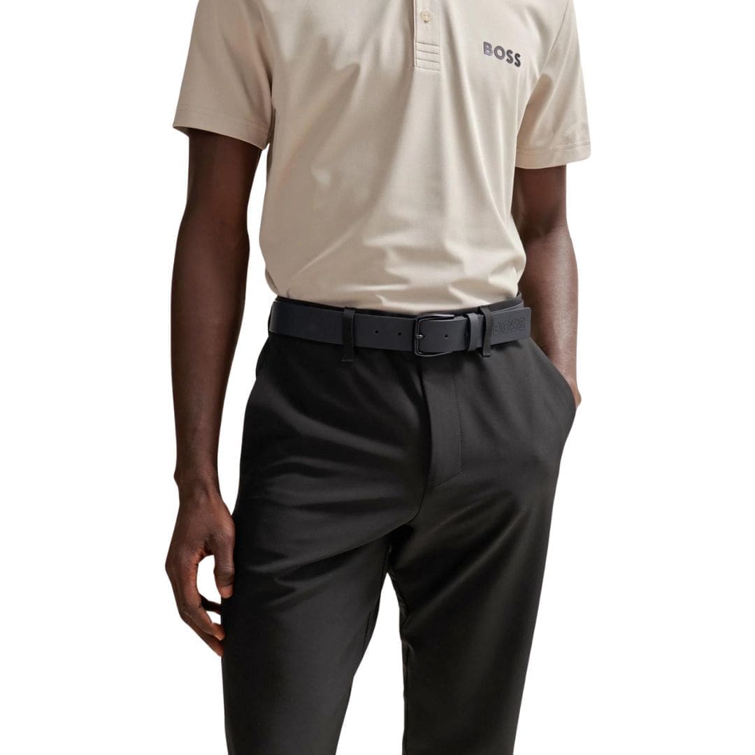 Hugo Boss Tobi-LogTip Belt (Black)