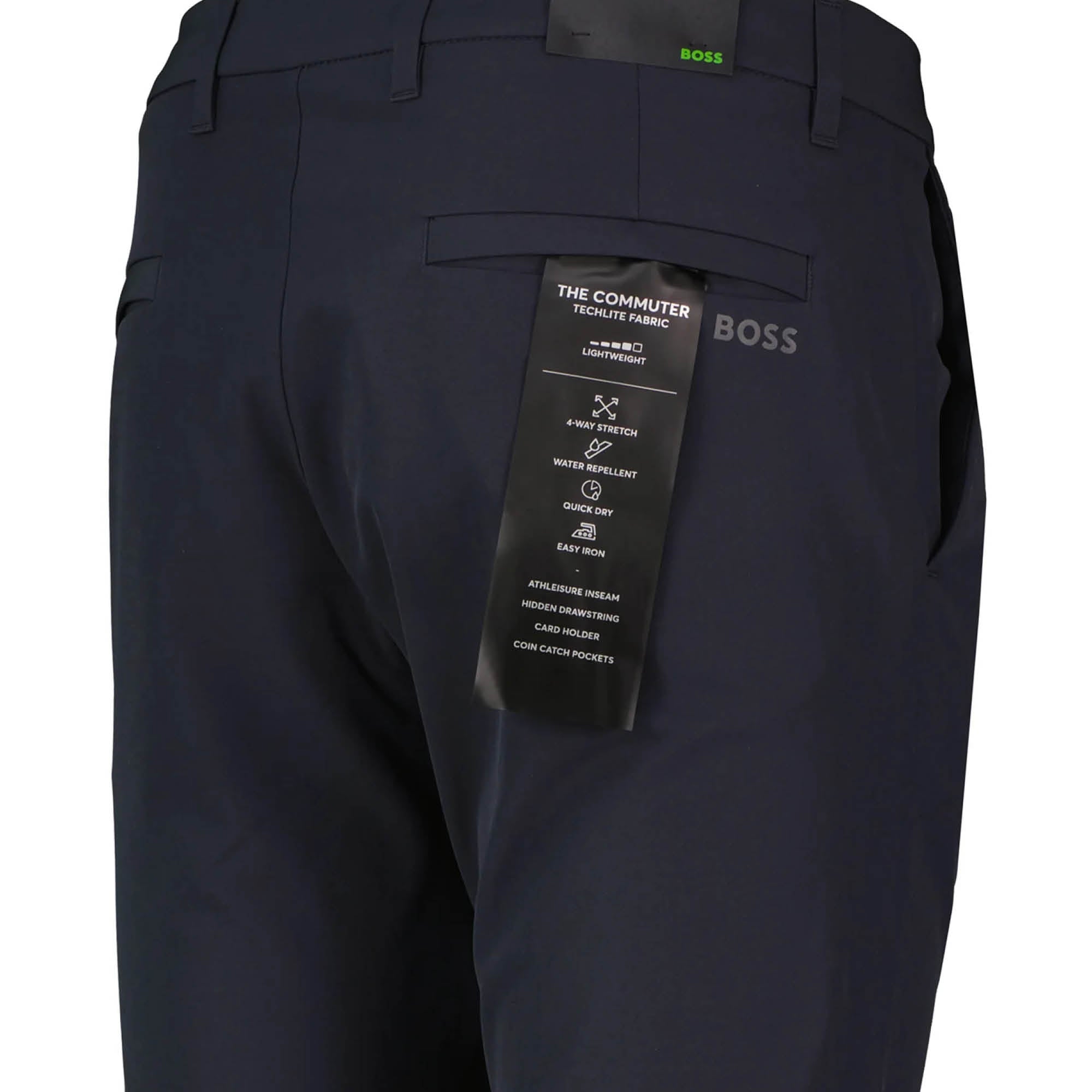 BOSS T Commuter Slim Trousers - Navy