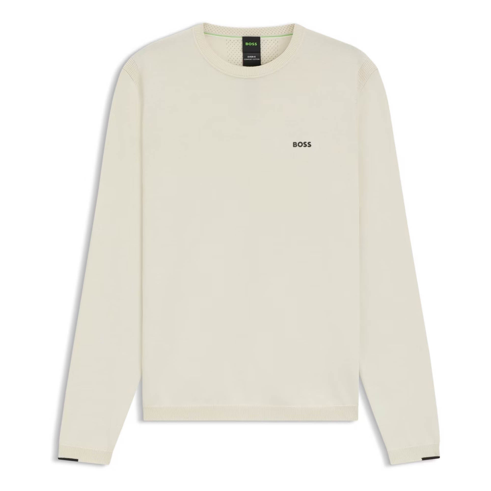 BOSS EVER-X Cotton Sweater - Light Beige