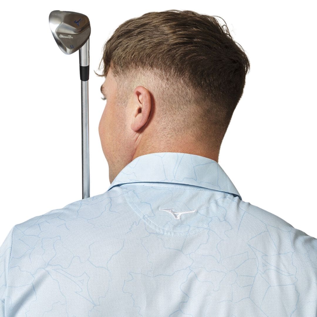 Mizuno Fragma Golf Polo Shirt (Ice Water)