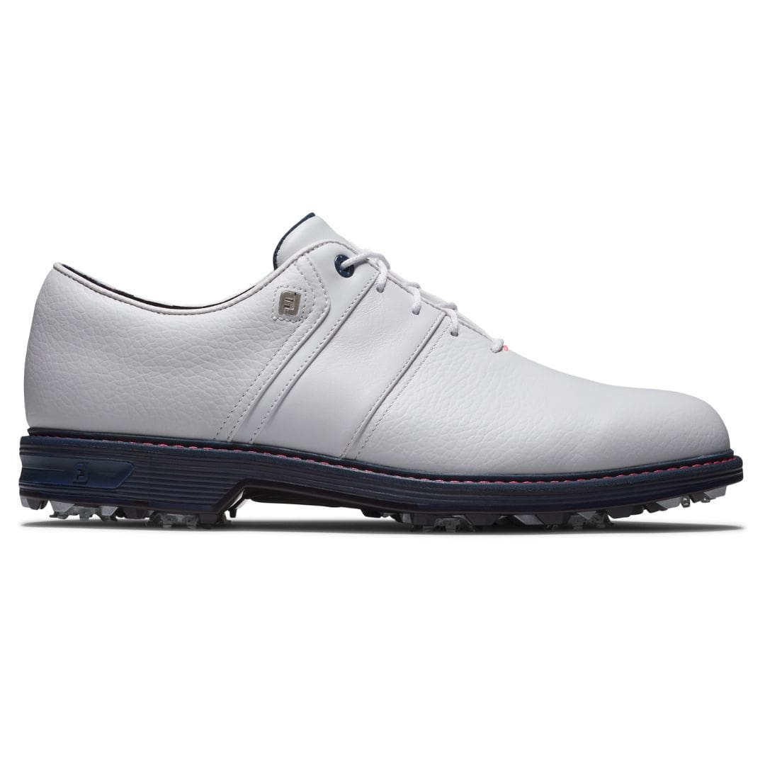 Footjoy Premiere Series Packard Golf Shoes (White, Pink & Navy)