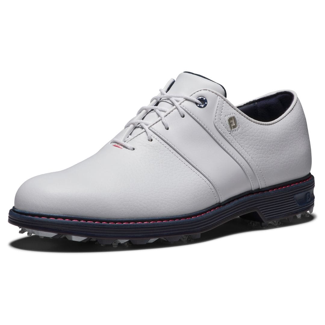 Footjoy Premiere Series Packard Golf Shoes (White, Pink & Navy)