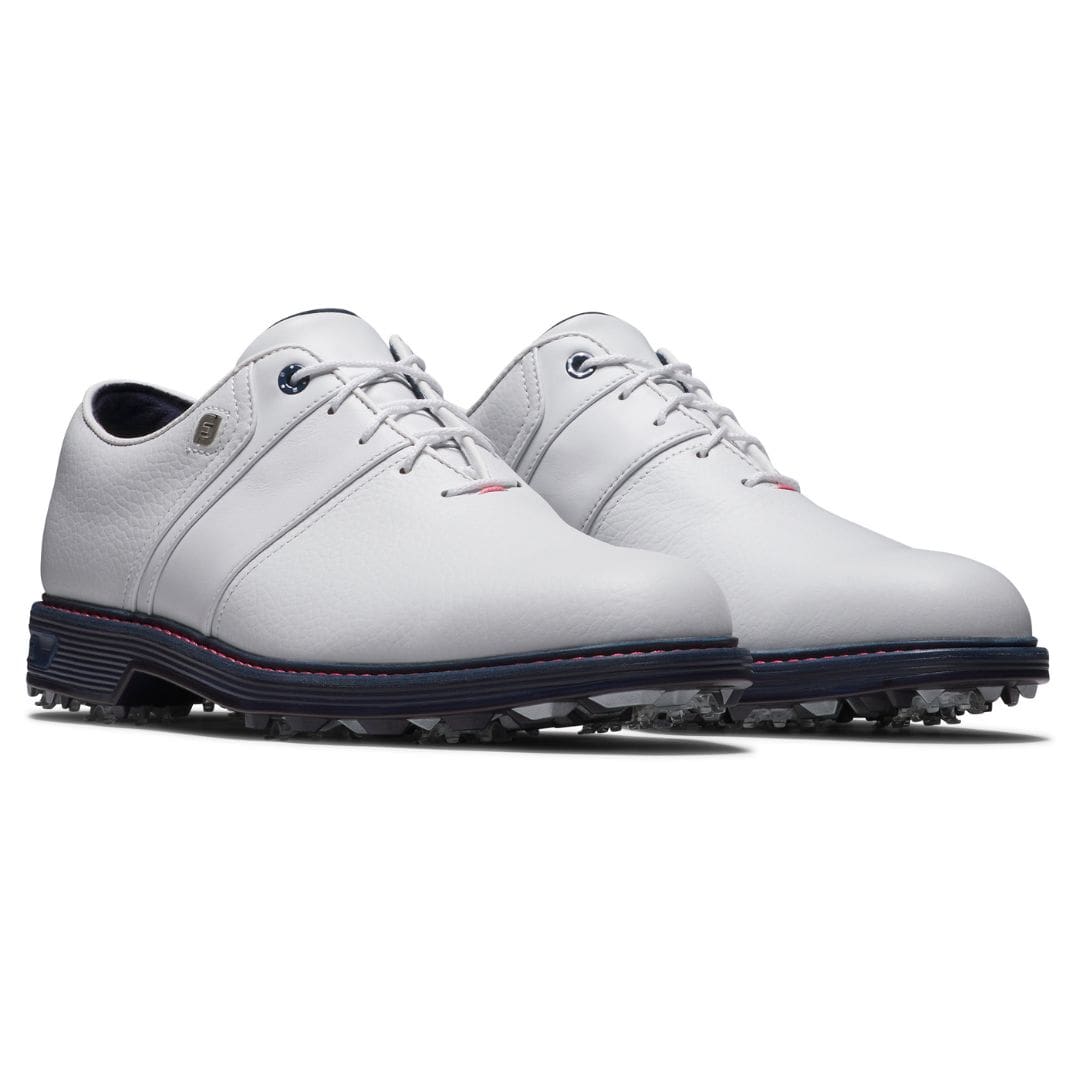 Footjoy Premiere Series Packard Golf Shoes (White, Pink & Navy)