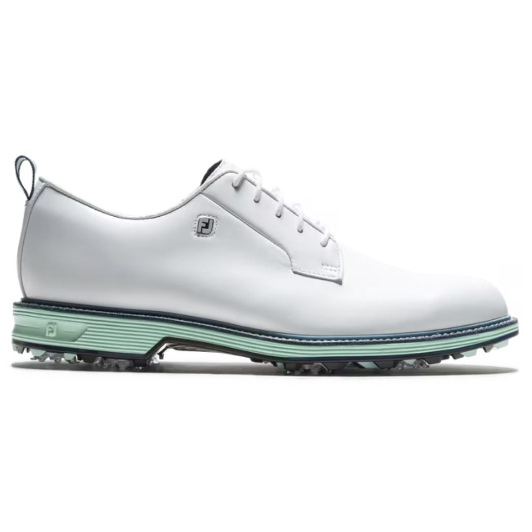 FootJoy Premiere Series Field Golf Shoes - White, Mint & Blue