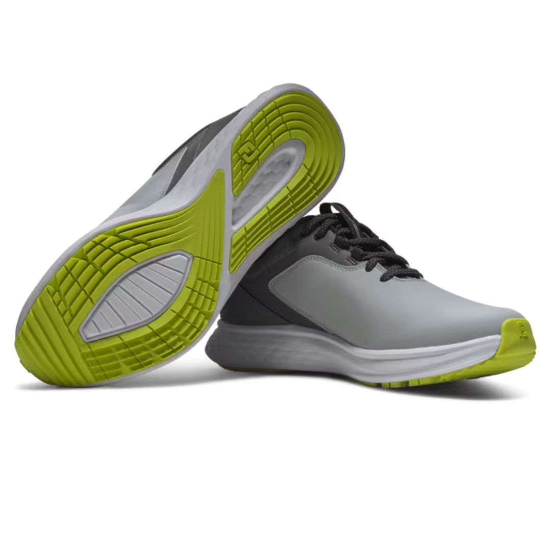 FootJoy Pulse Golf Shoes - Grey, Grey & Lime