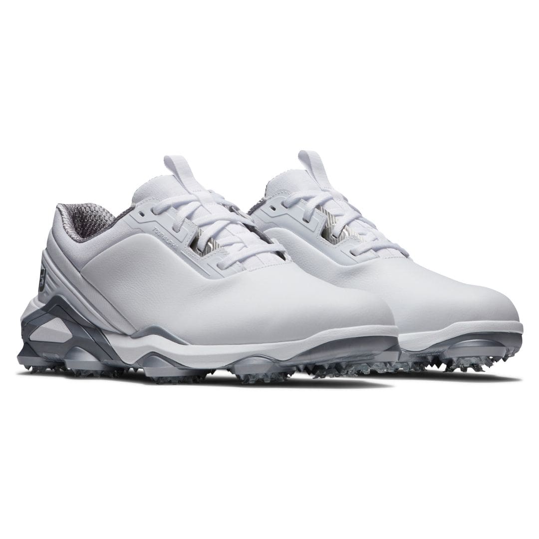 Footjoy Tour Alpha Golf Shoes (White, White & Silver)