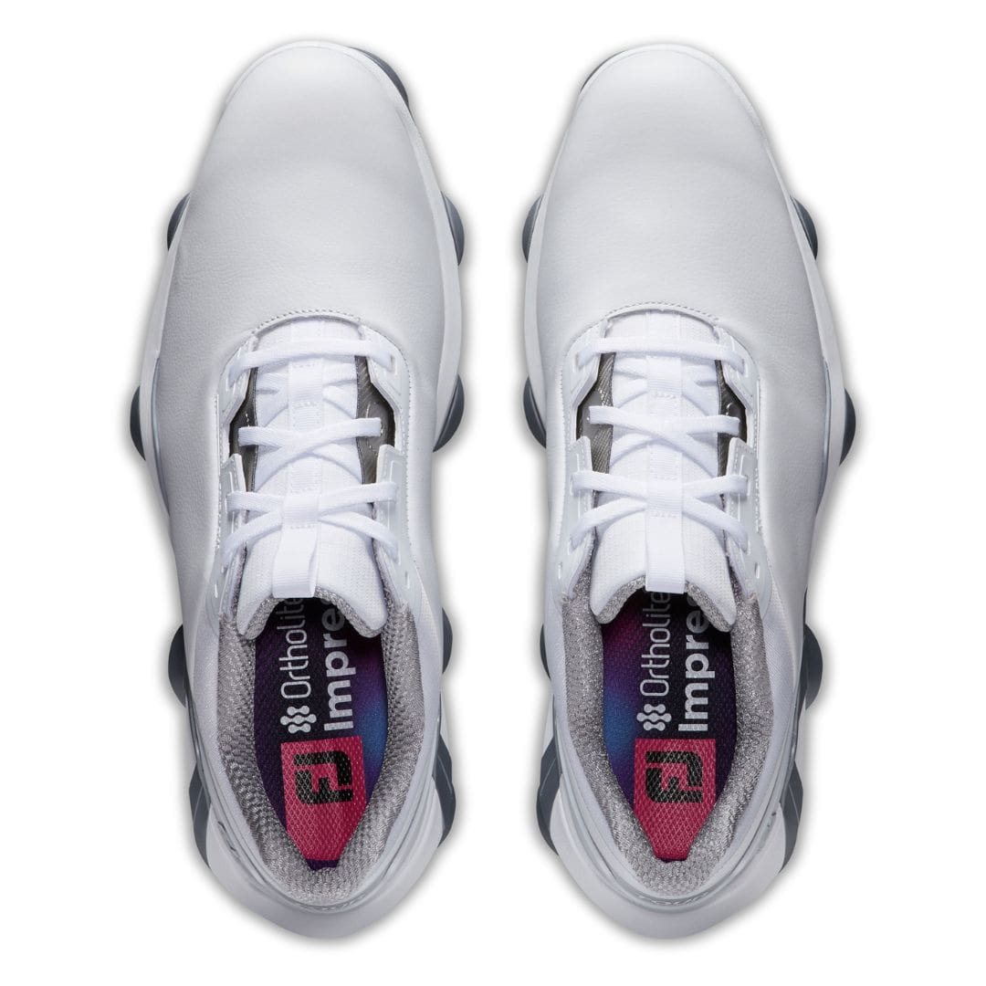 Footjoy Tour Alpha Golf Shoes (White, White & Silver)