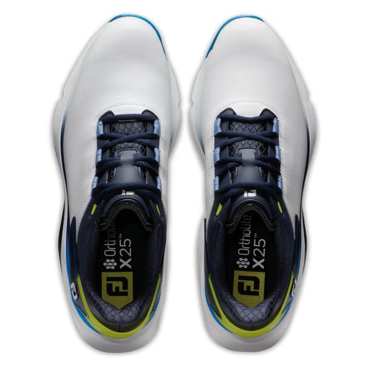 FootJoy Pro SLX Golf Shoes - White, Navy & Blue
