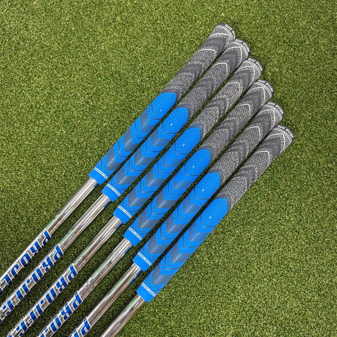 Mizuno JPX 919 Forged Irons - 5-PW - Project X LZ 115g 5.5 (Regular) - MCC +4 Blue/Grey Grips