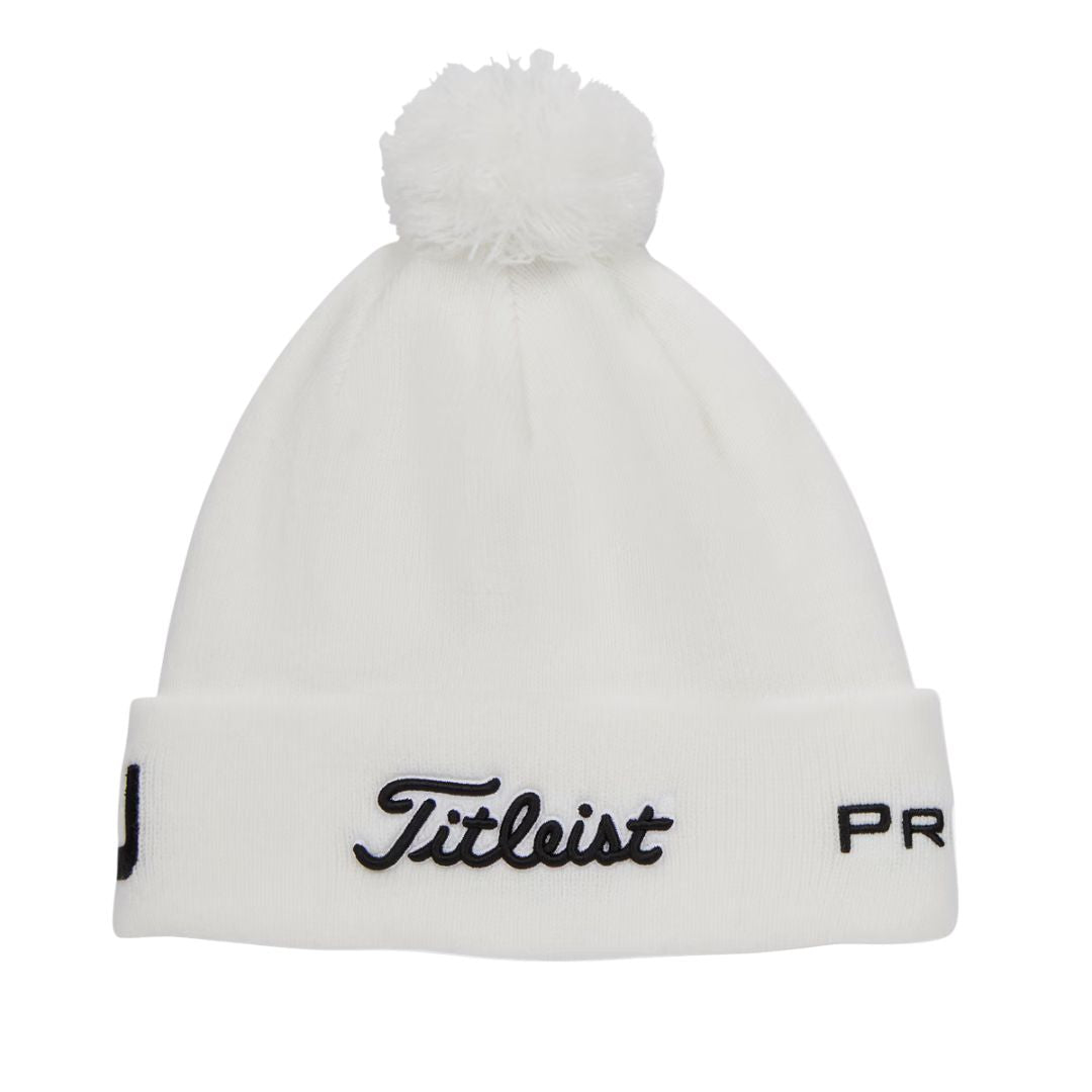 Titleist Tour Pom Pom Beanie - White