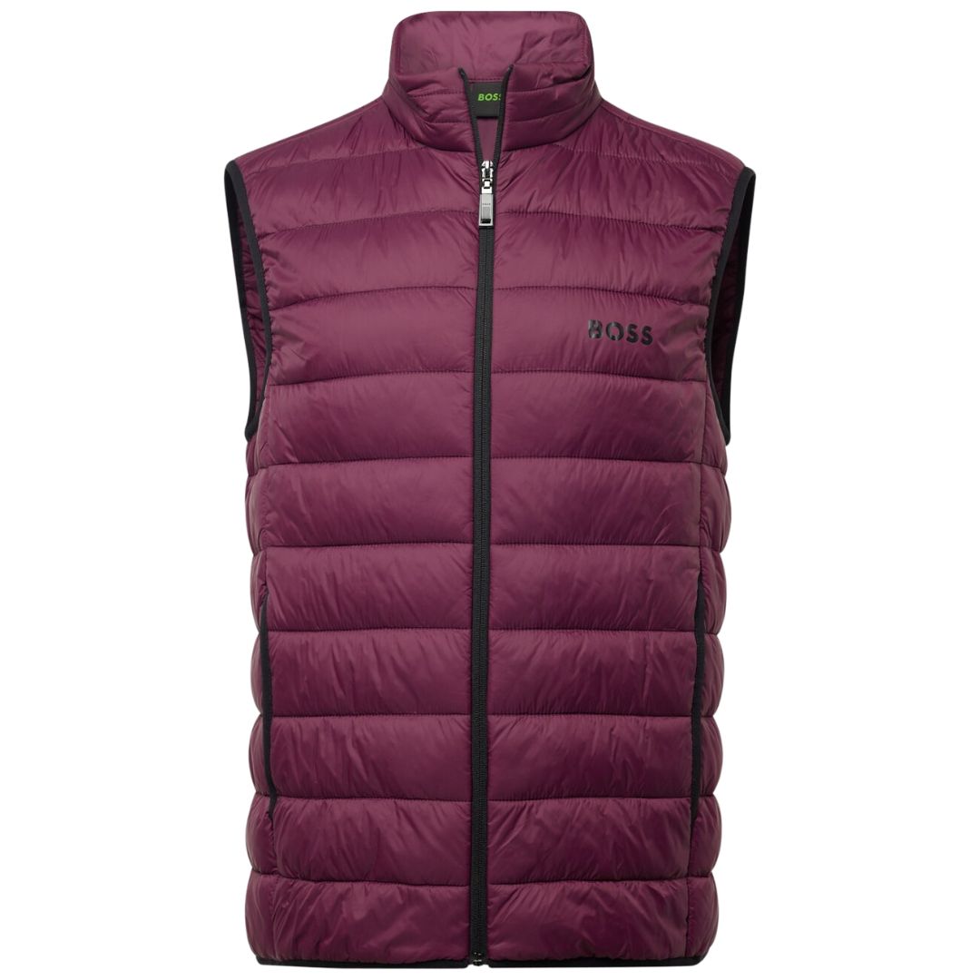 Hugo Boss Thor V Padded Gilet - Burgundy