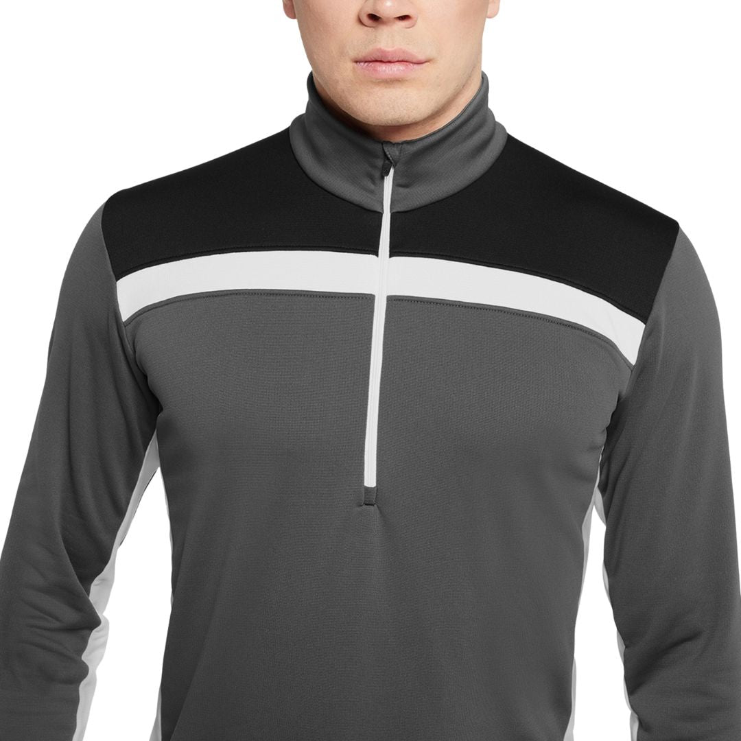 Galvin Green Dean Half-Zip Golf Pullover - Forged Iron & Black