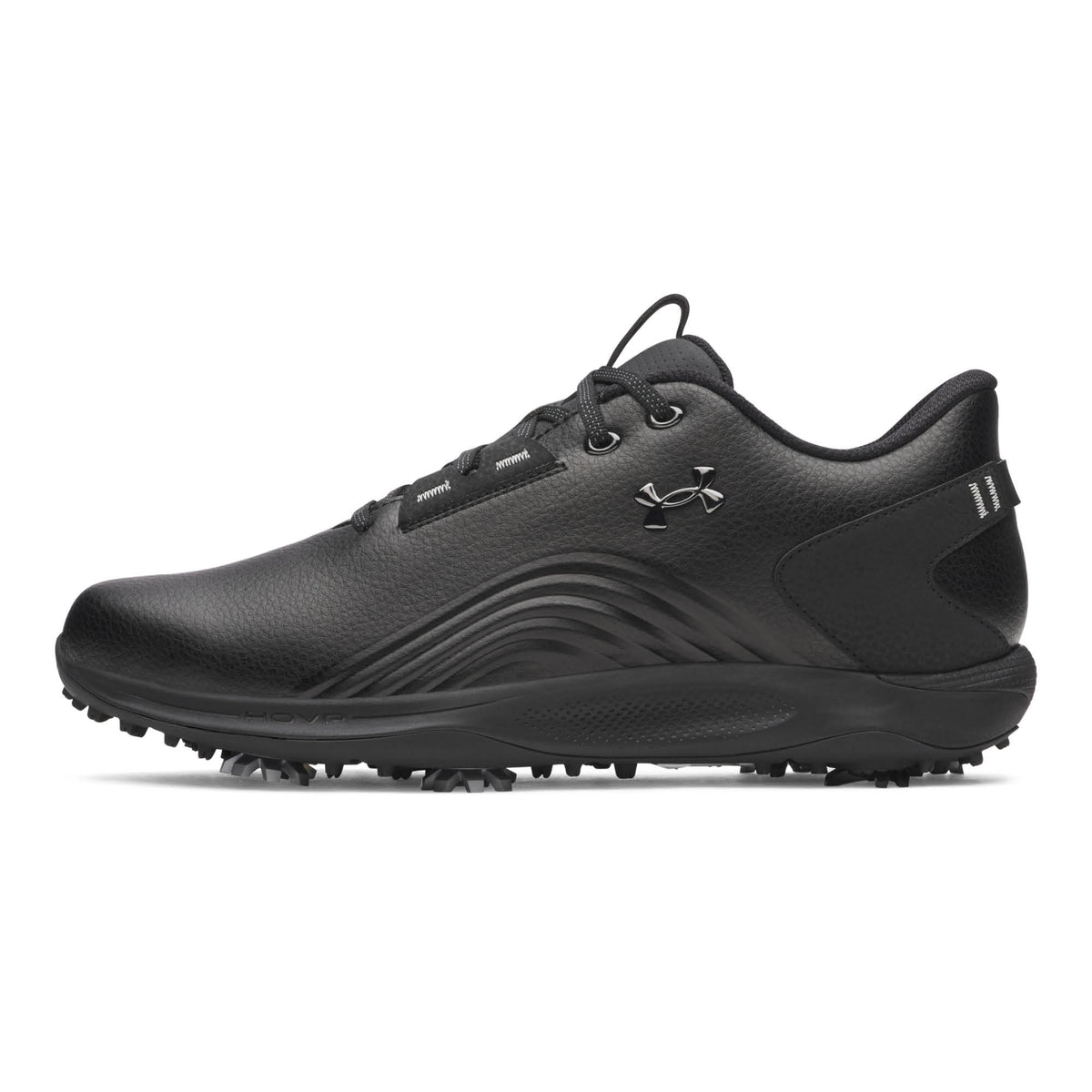 Under Armour Drive Fade 2 Spiked Golf Shoes - Black, Black & Metallic Gun Metal