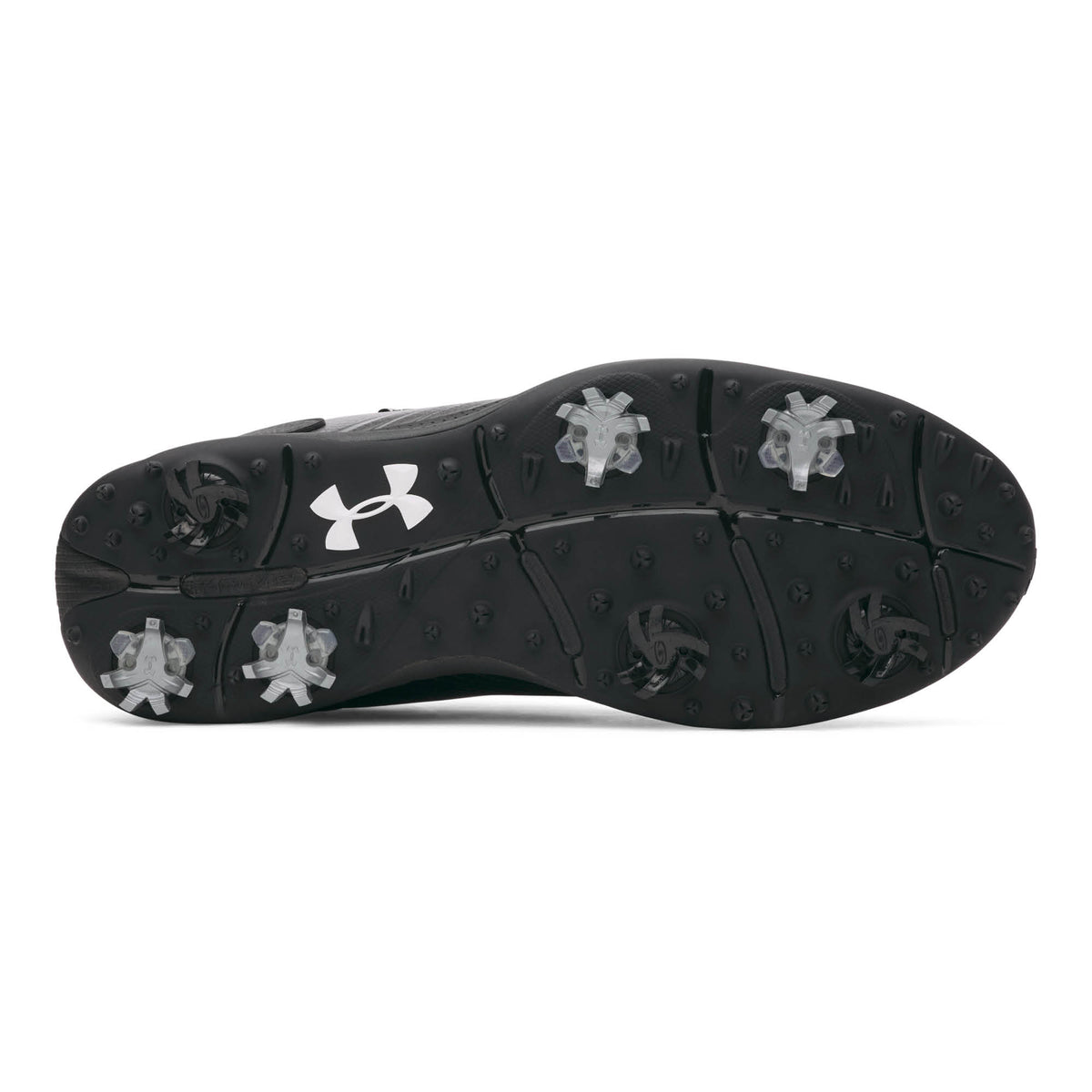 Under Armour Drive Fade 2 Spiked Golf Shoes - Black, Black & Metallic Gun Metal