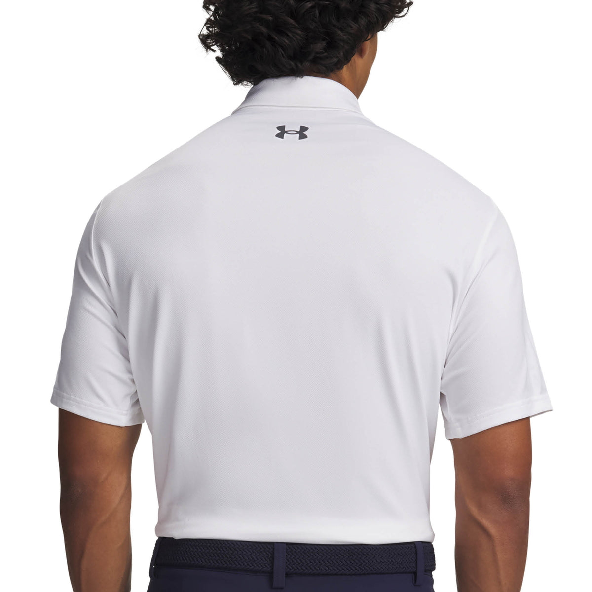 Under Armour Matchplay Golf Polo Shirt - White & Pitch Grey