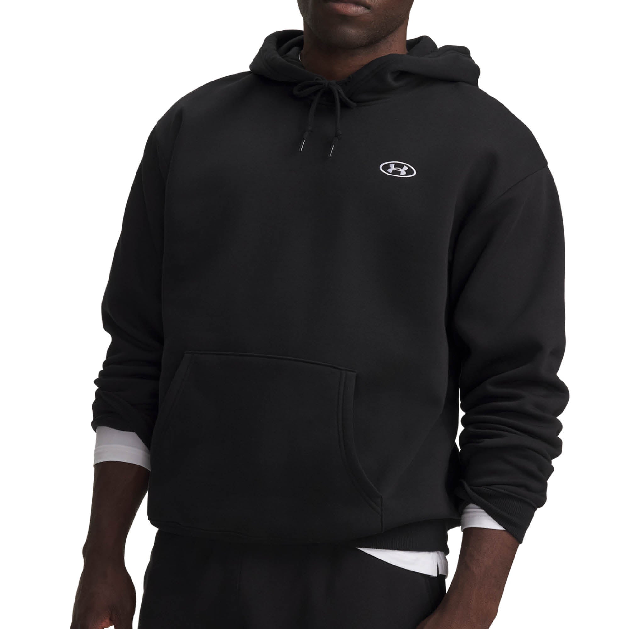 Under Armour Rival Fleece Golf Hoodie AW26 - Ultimate Black & White
