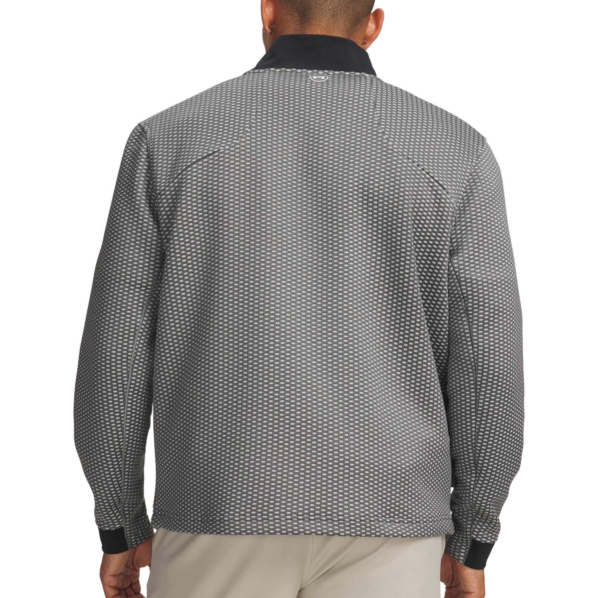 Under Armour Drive Pro Hybrid 1/2 Zip Golf Midlayer AW26 - Clay Green & White