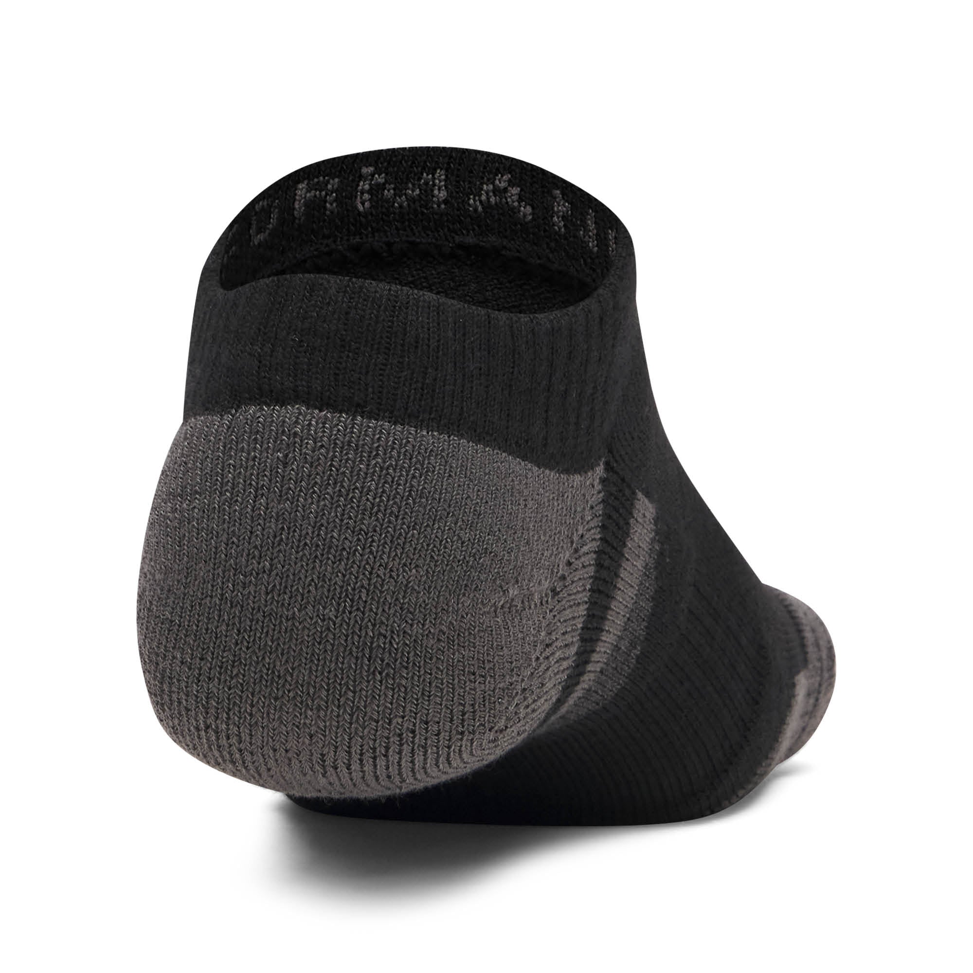 Under Armour Performance Tech No Show Golf Socks 3-Pack AW26 - Ultimate Black & Jet Grey - Size 7.5-12