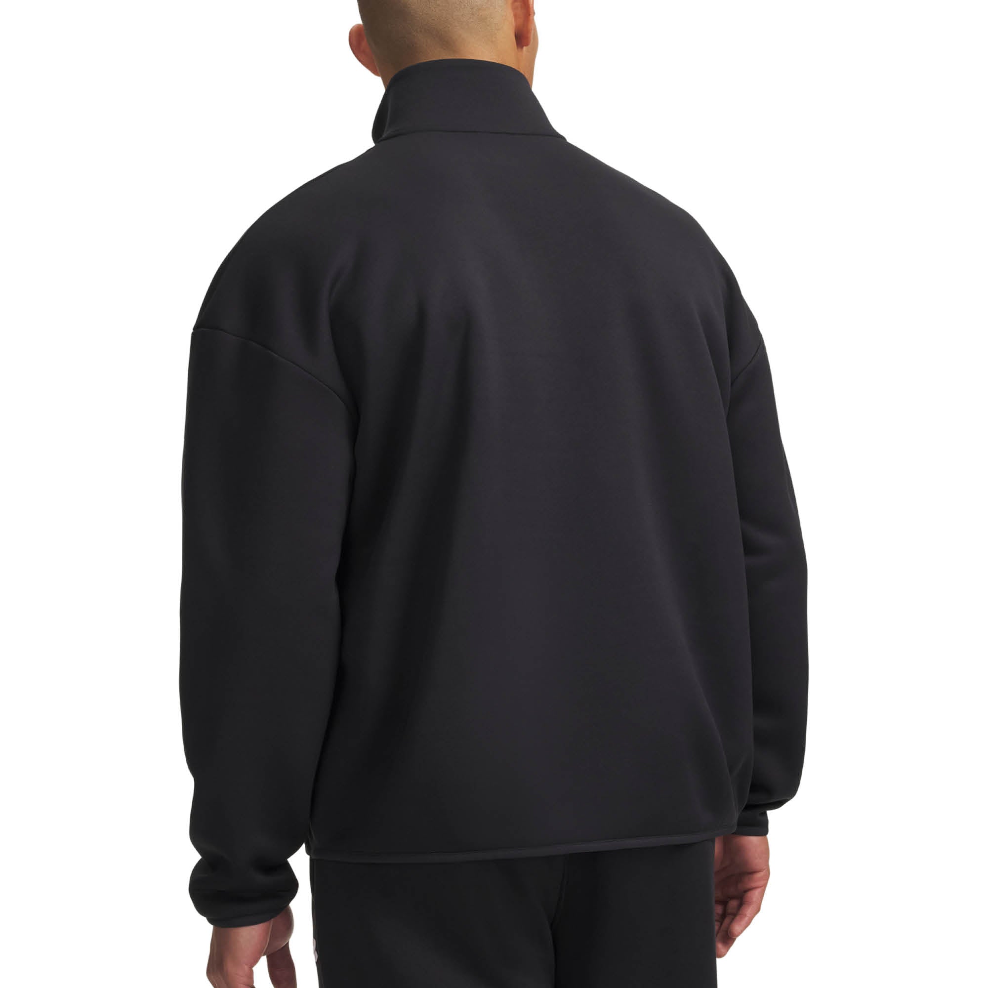 Under Armour Armour Fleece 1/4 Zip Golf Midlayer AW26 - Black & White