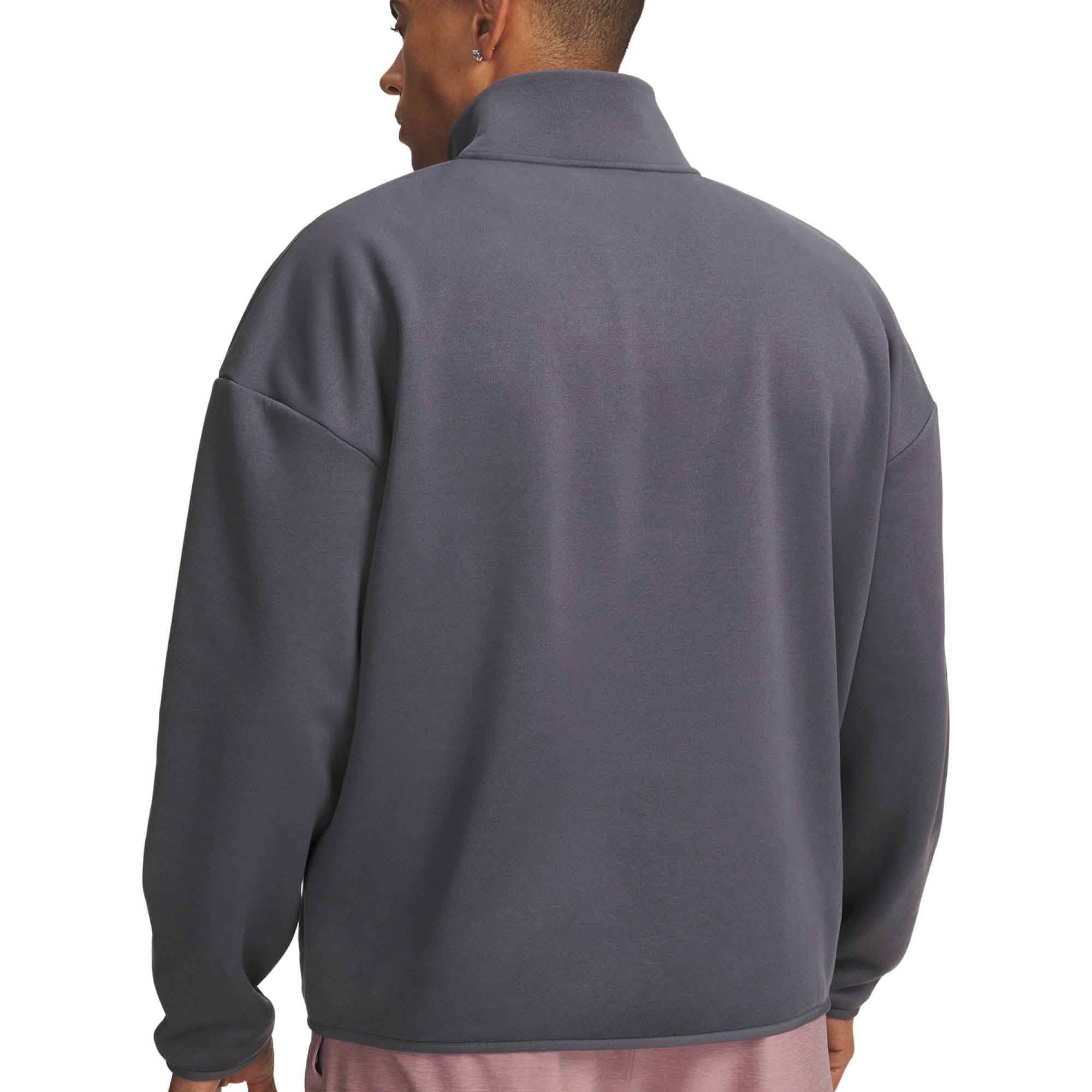 Under Armour Armour Fleece 1/4 Zip Golf Midlayer AW26 - Castlerock & Black